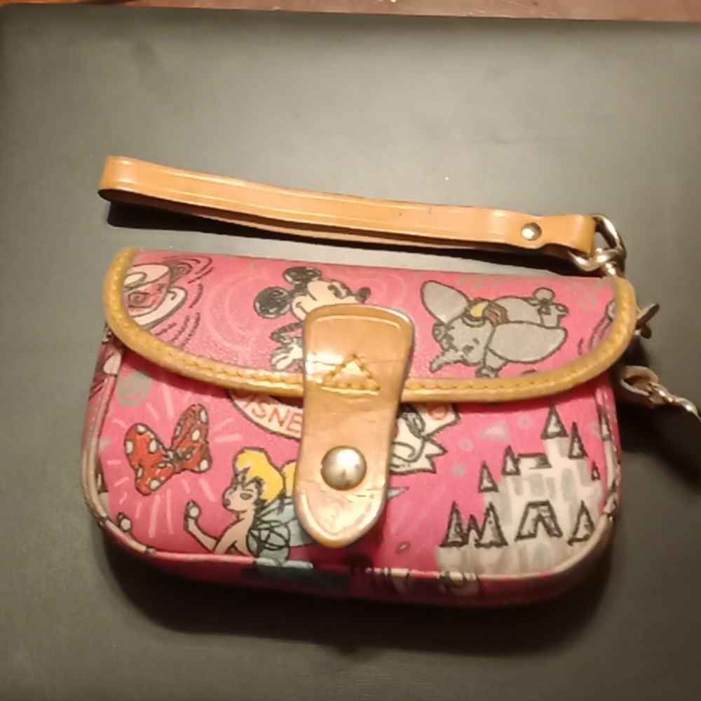 RARE Dooney and Bourke Disney Flap Wallet, EUC